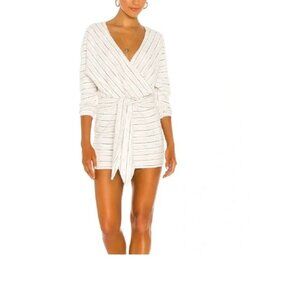 SAYLOR Kateri Striped Knit Mini Wrap Dress—Size M New with tags!
